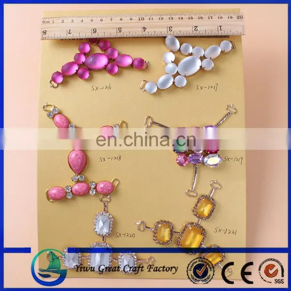 Fashion Sandal Jewelry Rhinestone Shoe Buckle Lady Shoe Decoration Accessories