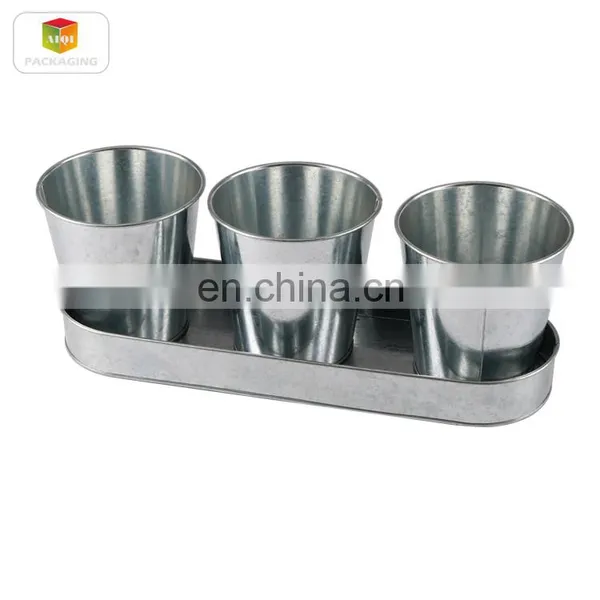 Tin Flower Pots