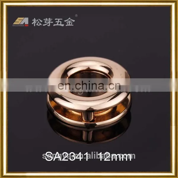 Metal Grommets For Handbags, Nickel Free Eyelets For Leather Goods, Plated Zinc Alloy Eyelet photo-2