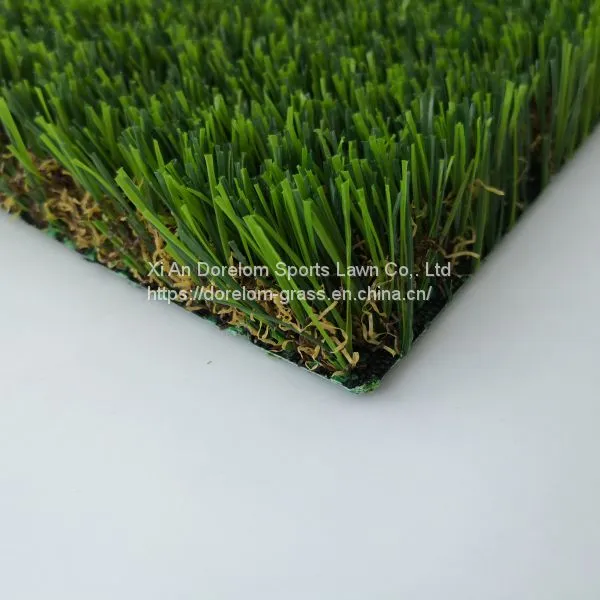 High Dtex of Yarn Artificial Turf With 4 Tones,U Shape Synthetic Grass photo-3