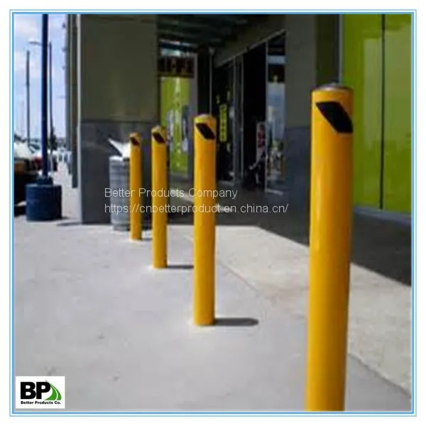 Steel Pipe Safety Bollard With Anchor Bolts photo-3