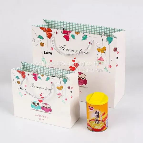 High End Paper Pink Shopping Package Bag photo-3