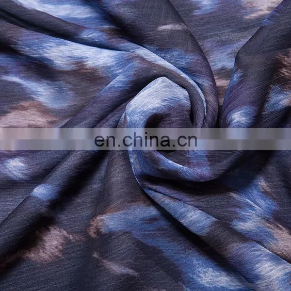 High Quality Printed 75D*75D Crinkle Chiffon/crepe GGT Fabric for Dresses/blouses photo-4