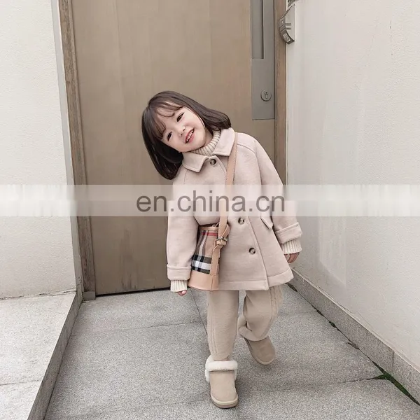6087/Good Quality Kid Clothing Winter Warm Children's Boutique Woolen Coat for Girls photo-5