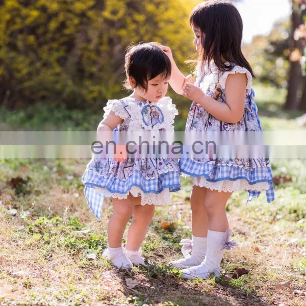Baby GIrl Summer Blue Rabbit Turkey Vintage Spanish Lolita Princess Ball Princess Gown Dress for Girl Easter Birthday Party photo-6