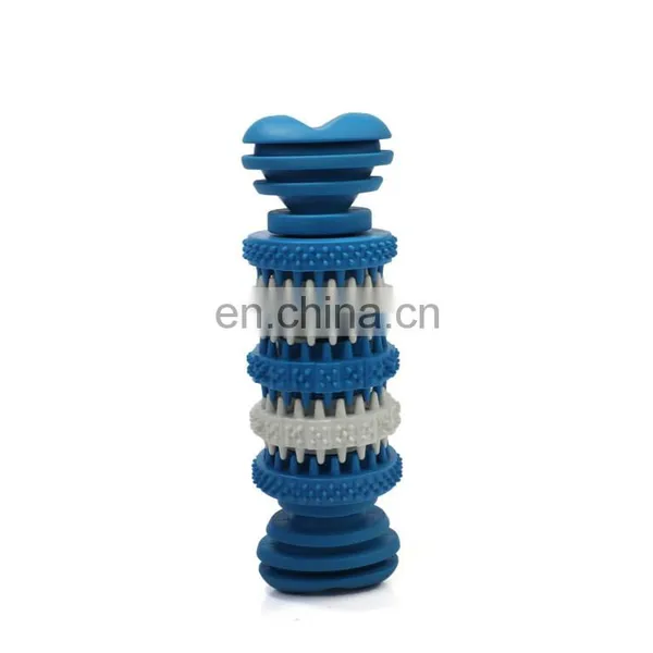100% Natural Soft Rubber Food Treat Feeder Bones Dog Chew Toys for Pets Interactive Playing photo-3