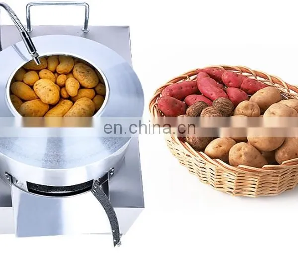 YQ-350 Classical Black Sand Vegetable Processing Machine Potato Sweet Potato Ginger Yam Peeling Machine Price For Sale in 2020 photo-3