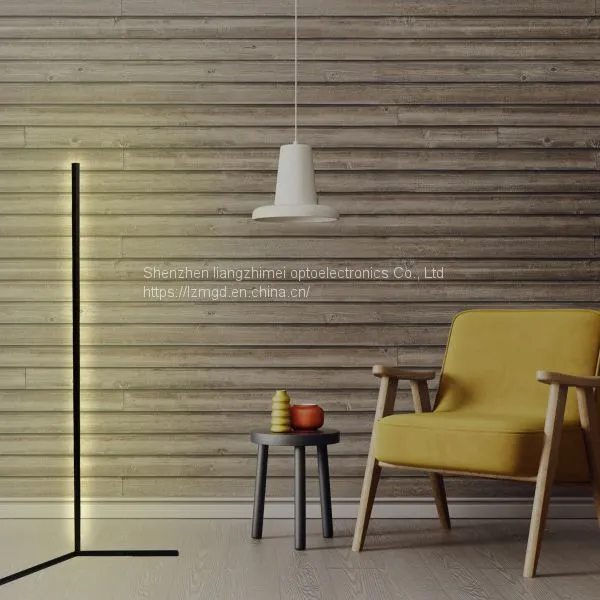 New LED Line Magic Color Dimming Corner Lamp RGB Magic Color Trigeminal Living Room Floor Lamp Remote Control RGB Corner Lamp photo-4