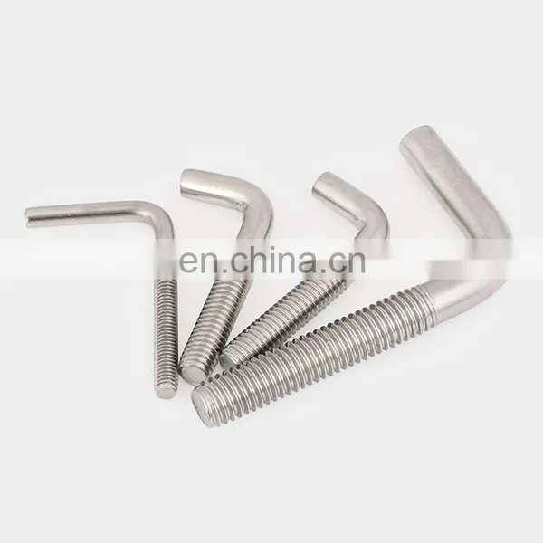 Hot Dip Galvanized Anchor J Type Hook Bolt Grade 5 Grade 8 J Type Anchor Bolt 3/8 photo-3