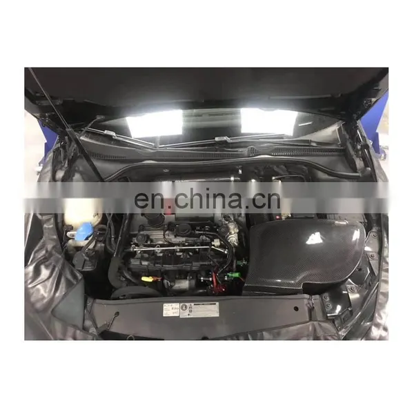 Personalized Design Dry Carbon Fiber Hood Retrofit Vents Cold Air Intake System for VW Golf 6R 2.0T EA113 photo-5