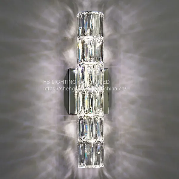 Modern Crystal Metal Glass Wall Lamp New Wall Light Fixture