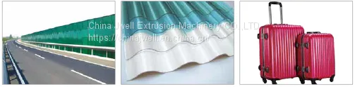 PC/PMMA/GPPS/ABS Plastic Sheet & Plate Extrusion Line photo-2