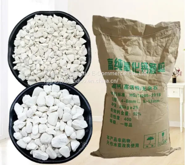 Low Iron Fe2O3 Low Carbon High CaO Quicklime Lumps for Steel Making photo-3