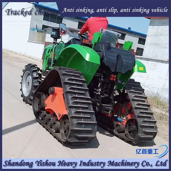 Tractor Modification With Triangular Track Wheels for Paddy Field Work to Increase Power photo-2