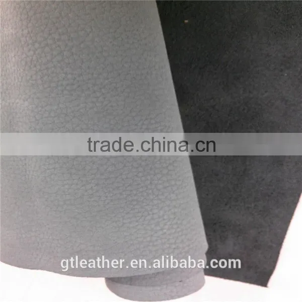 Nubuck Barton Print Cow Split Leather Tanneries in China photo-5