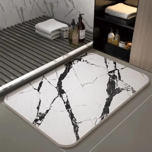 Customized Non-slip Marble Stone Bath Mat photo-3