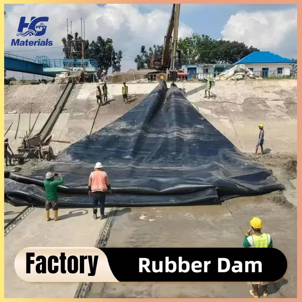 Engineered Inflatable Rubber Dam with Precise Height Adjustment Capability for Water Treatment Facilities