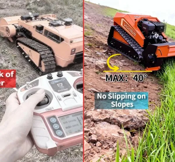 Wildfire Prevention Zones Grass Control Vigorun Tech Remote Controlled Robotic Petrol Lawn Mowers Electric Cutter Prices photo-2