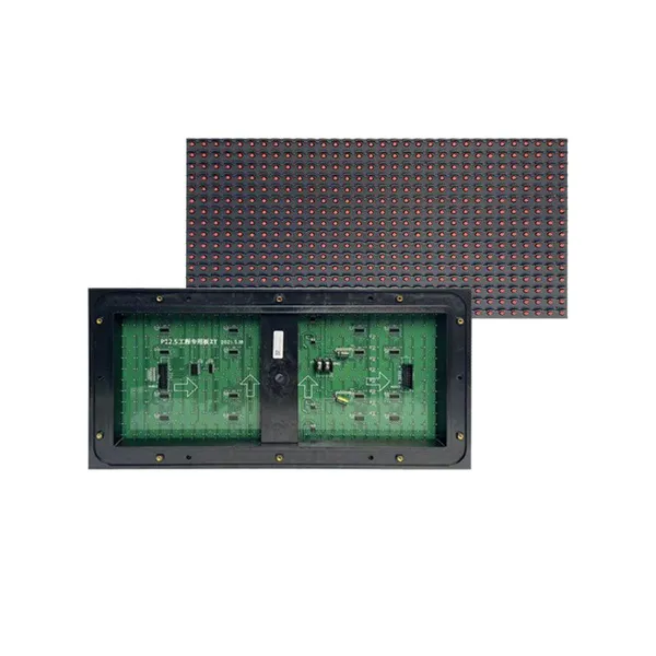 P12.5 Outdoor Waterproof LED Unit Board, Size 400×200mm, Single Color Red/Green/Yellow Traffic Guidance Display Module photo-4