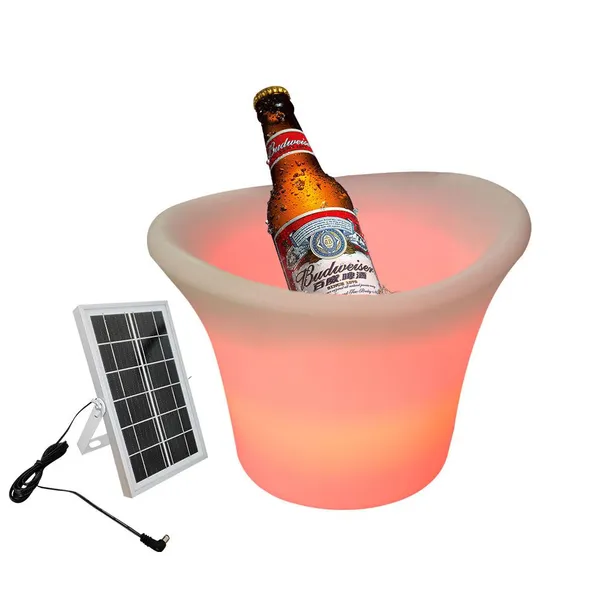 Mini Ice Bucket Party Inductive Rechargeable LED Beer Bucket Night Club Accessories LED Beer Bucket photo-5