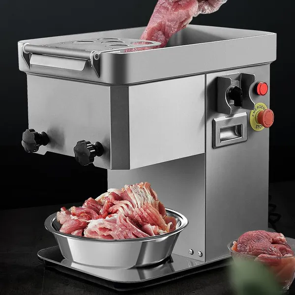 MO-QDMECH Electric Meat Slicer 304 Stainless Steel RL039 Vegetable Cutting Machine Shredder Dicer for Food Processing photo-4