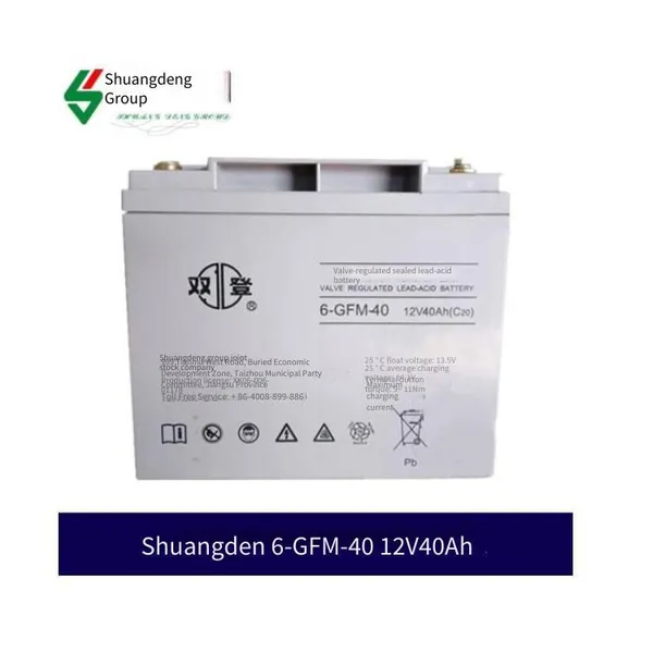 Shuangdeng 6-gfm-40 12v 40ah Battery for Communication dc Screen and Ups Power Supply System