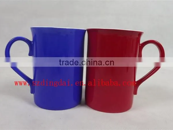 Bone Porcelain Mug Sublimation Mug Ceramic Mug Color Changing Mug Mug Press Blue Red & Black photo-2