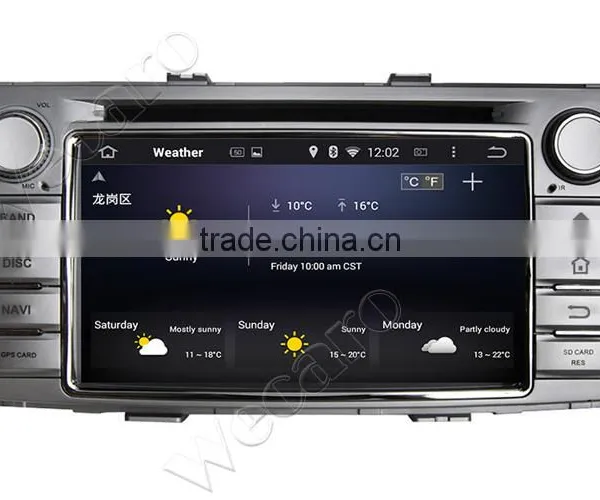 Wecaro Android 4.4.4 Car Dvd Player Quad Core for Toyota Hilux Car Dvd Player Audio System 2012 2013 2014 photo-4