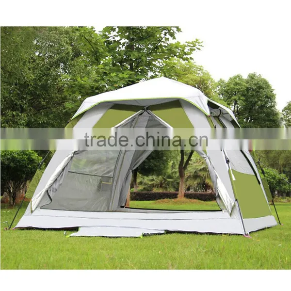 Outdoor Travel Essentials Double Layer 3 4 Person Tent Green Beach Fishing Cheap Camping Tent Quality Choice photo-4