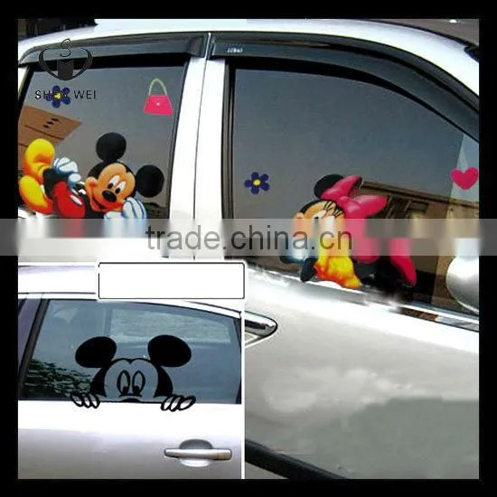Window Static Cling Window Film Cartoon Car Window Stickers