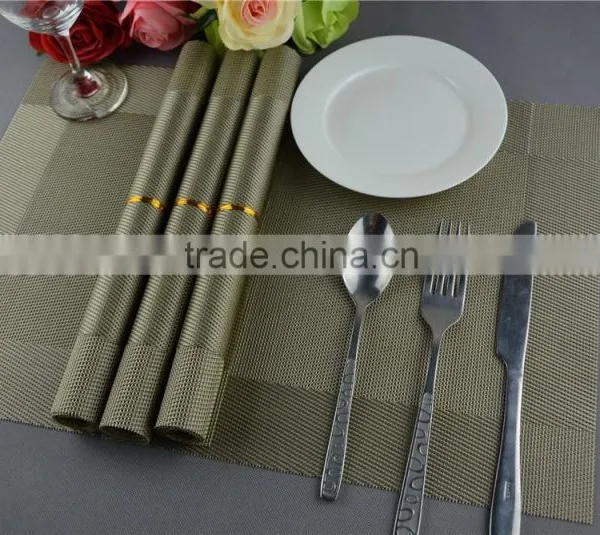 New Arrival Table Decoration PVC Mat Frame Series Dark Green Dining Table Floor Mat 45*30cm photo-4