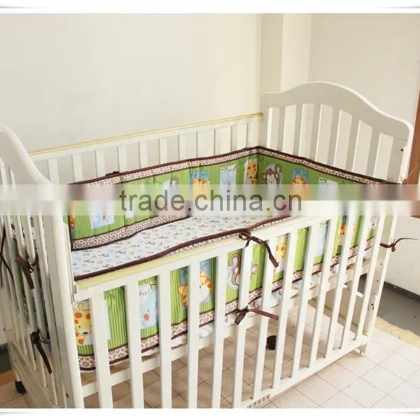 Monkey and Tiger 3pcs Newborn European Baby Bedding Set From Professional Manufacturer photo-2