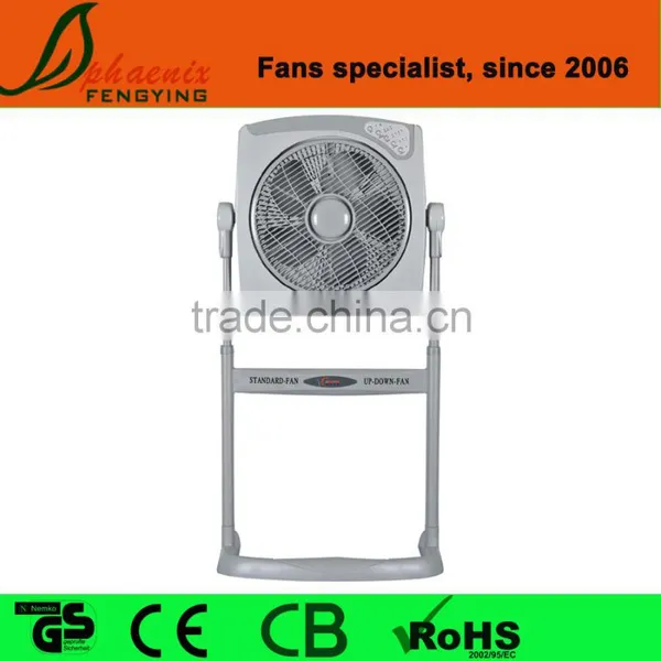 Air Cooling Plastic 12 Inch Stand Box Fan With Remote Control