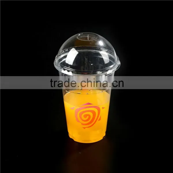 Cold Drinking Plastic Cup With Dome Lid / Beverage Cups With Transparent photo-4