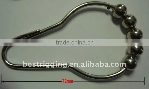 Manufacturer For Roller Shower Curtain Rings Hooks Stainless Steel photo-2