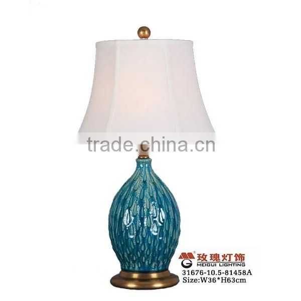 Ceramic Nightstand Lights With Copper photo-3