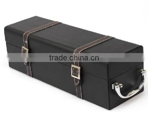 Top Grade Unique Design Wine Bottle Holder Leather photo-3