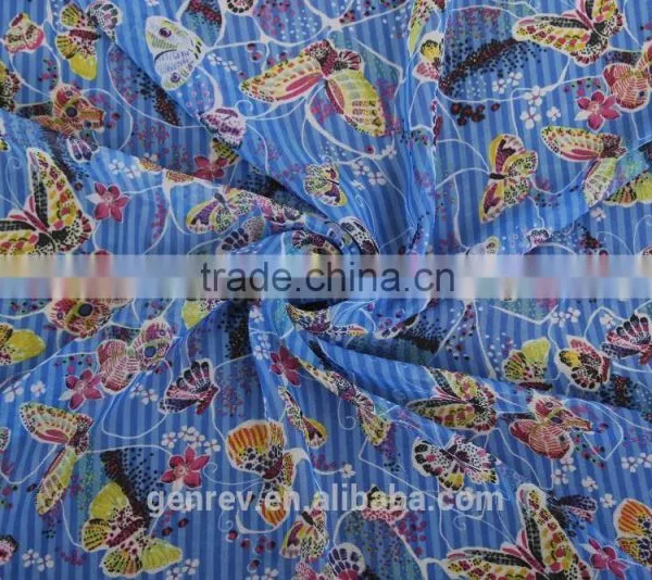 Digital Fabric Printing on Fabric Factory Direct Sale Fabric Chiffon Polychiffon Print photo-2