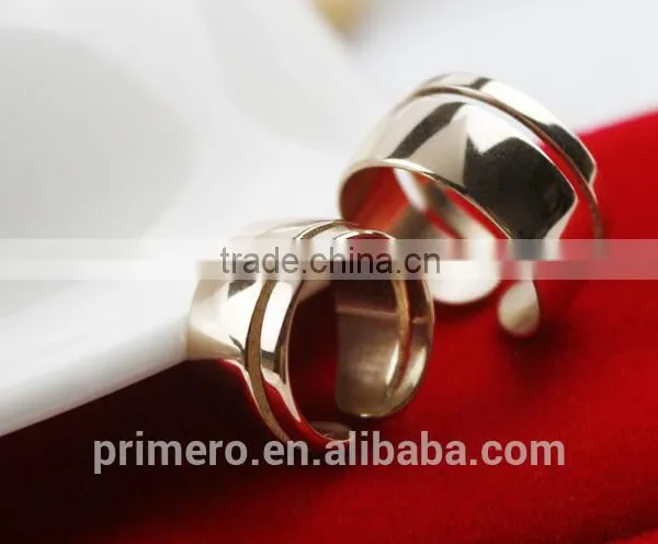 Fashion Style Korean Master's Sun 18K Rose Gold Stainless Steel Ring Jewelry For Women photo-4
