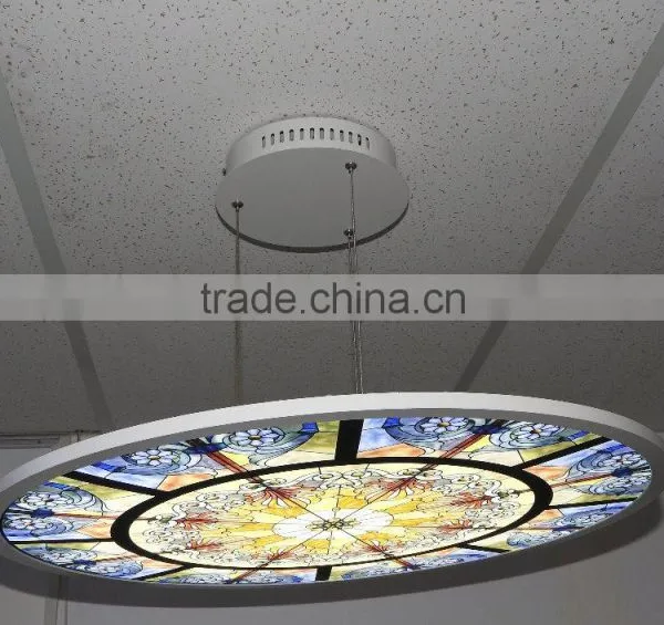 60cm Indoor Use Customize Color Printing Round Led Panel Chandelier photo-3