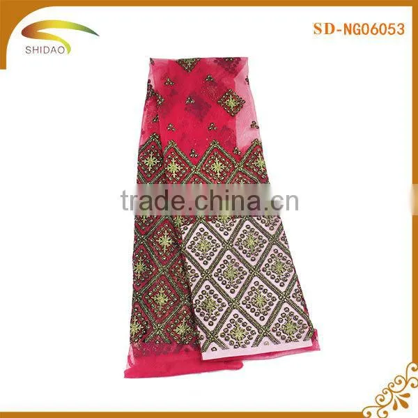 Custom Wholesale Clothes Accessories African Style French Lace Trim Floral photo-2