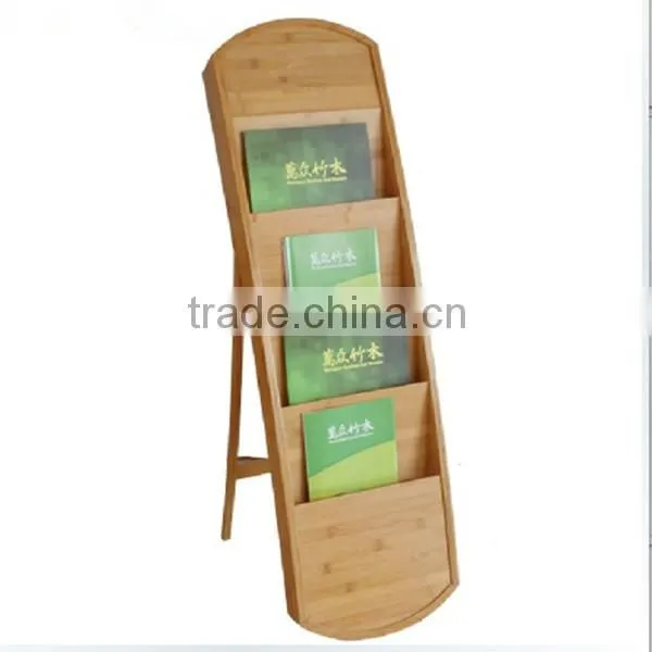 2014New Design Modern Bamboo Magazine Display Rack photo-4