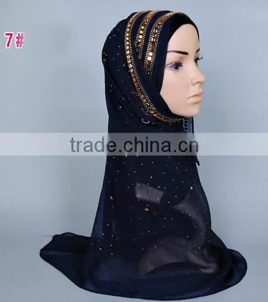 Fashion Scarf Scarf Muslim Scarf With Crystal photo-6