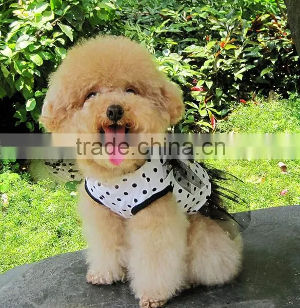 Puppy Pet Clothes Summer Dog Cute Smiling Face Round Dot Little Skirt XS-XL 16693 photo-3