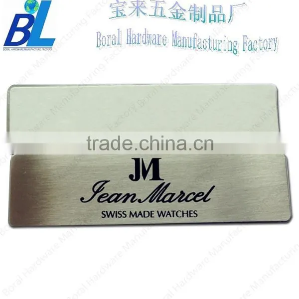 3Mself Adhesive Metal Nameplates for Brand Swatches