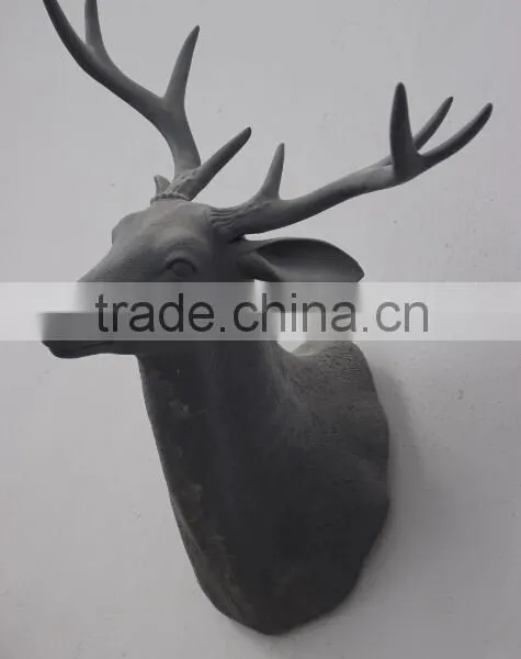 Deer Head Fiberglass Statue Animal Statues photo-3