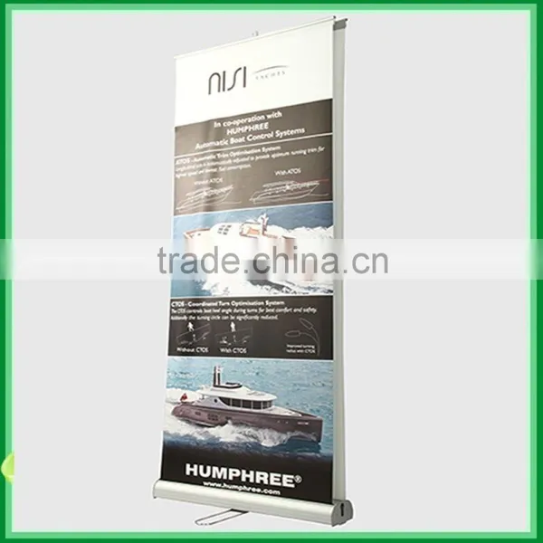 PP graphic double size roll up banner aluminum roll up banner