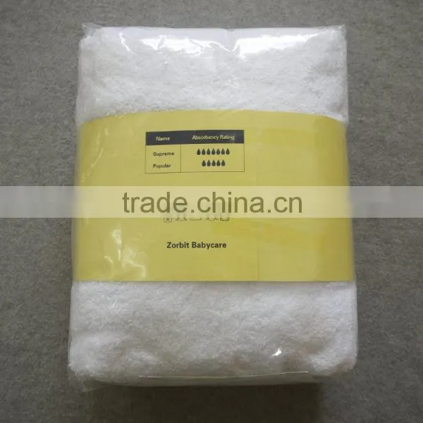 BD1061ZB HOLLEE Zorbit Brand Baby Cloth 100%cotton Sanitary Washable/reuse Pure White Napkin Towel /unisex photo-2