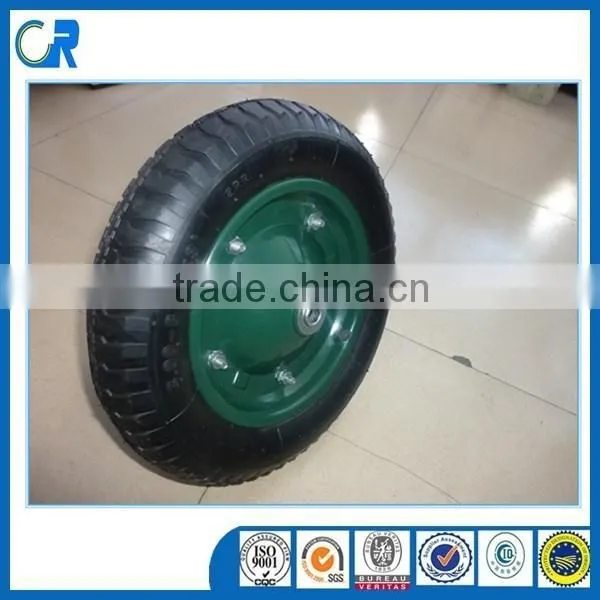 China 3.00-8 Wheelbarrow Tire With Metal Rim
