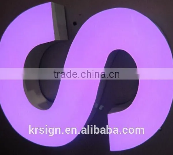 OEM Customized Outdoor Advertising Display Epoxy Resin Led Frontlit Letter Resin Wall Letters Quality Choice photo-3